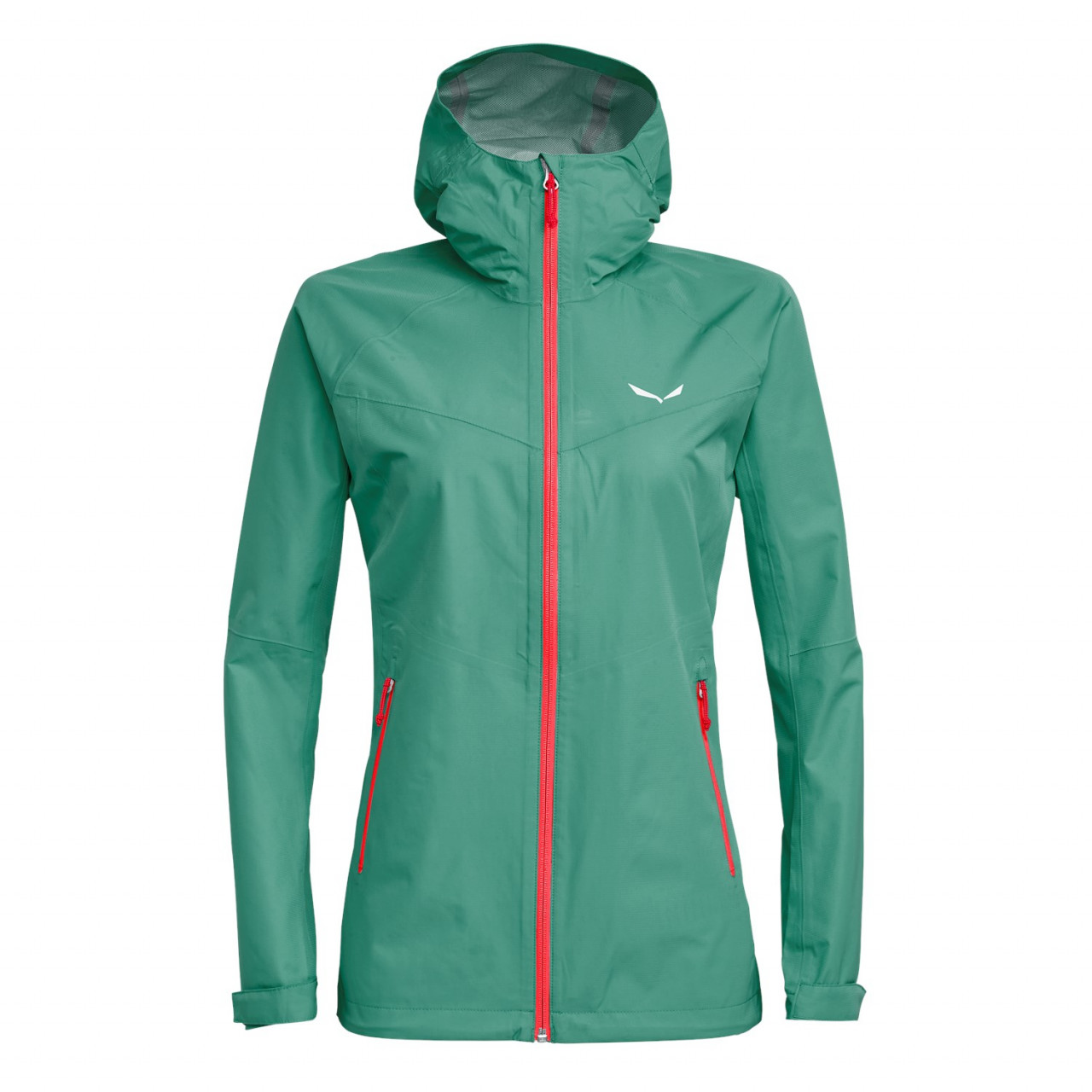 Chaqueta Hardshell Mujer Chile - Salewa Puez Aqua Powertex - Verde - XMJA-62475